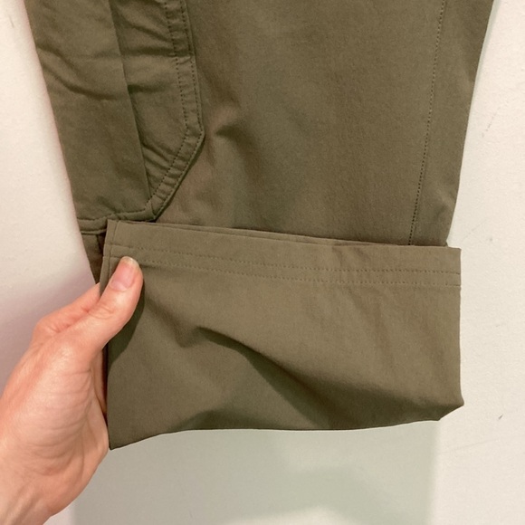 Patagonia Green Tribune Capri Pants Hiking Outdoor Crop Pants Size 4 - Picture 7 of 12
